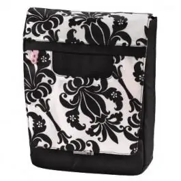 AHA notebook torba LILY 10.2" vertikalna crno bela HAMA
