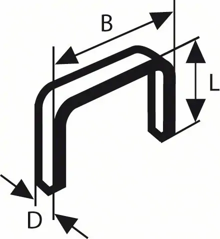 Spajalica tip 52 12,3 x 1,25 x 6 mm  (1000 kom.) BOSCH