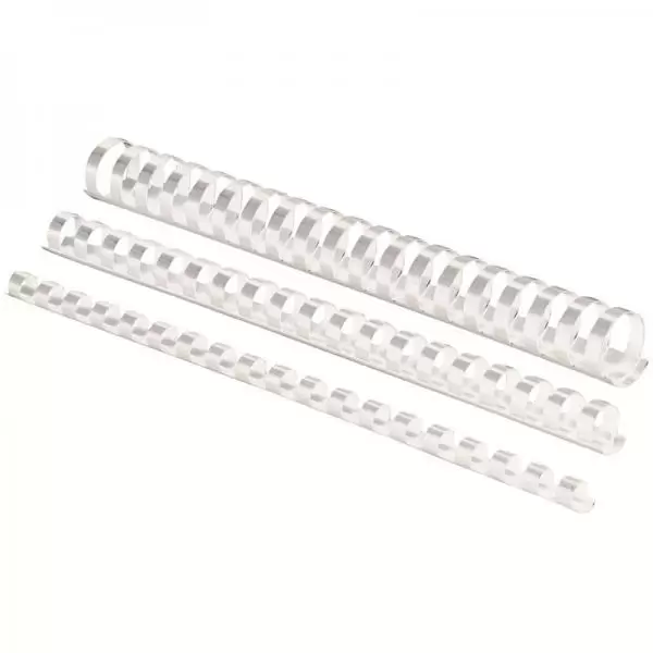 Plastična spirala ovalna 19mm 100kom bela FELLOWES