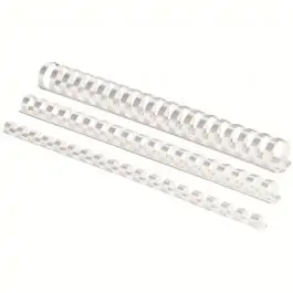 Plastična spirala ovalna 19mm 100kom bela FELLOWES
