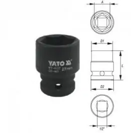 Ključ nasadni IMPACT 1/2" 13mm CrMo YATO