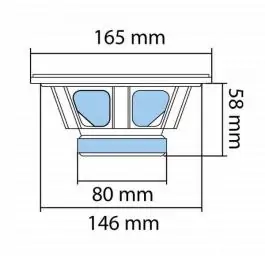 Auto zvučnici 165mm 2x75W BK165
