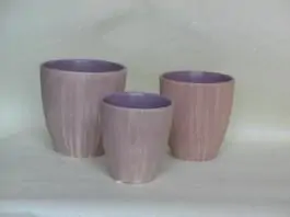 Set keramičkih posuda za cveće visine 20cm 3 kom 3