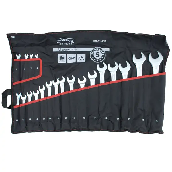 Garnitura okasto-viljuškastih ključeva ravni 6-32 1/12 MODECO