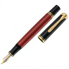 Naliv pero Souveran M600 crno/crveno + kutija PELIKAN