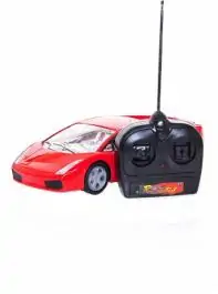 Fast automobil na daljinsko upravljanje crveni