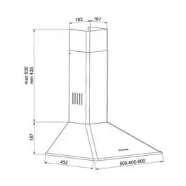 Kuhinjski aspirator crni/zl CK12N-60SG 11PB ONDA
