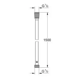 Tuš crevo Silverflex 1500mm Grohe