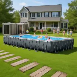 Bazen sa peščanom pumpom 9.75 x 4.88 x 1.32 Ultra Frame Intex