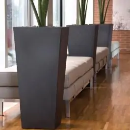 Baštenska saksija 80cm EROS siva