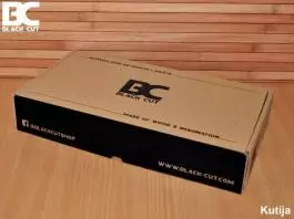 3D dekorativna lampa B007 toplo bela BLACK CUT