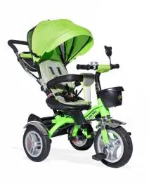 Tricikl sa rotirajućim sedištem model 408 LUX zeleni