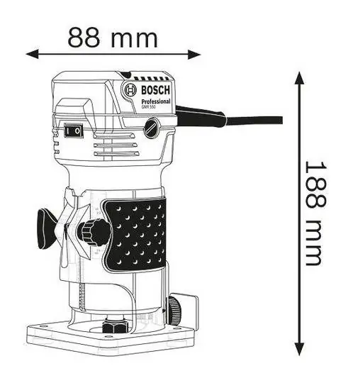 Glodalica za ivice GKF 550 Bosch