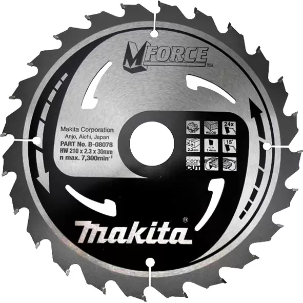 List cirkulara testera za drvo MForce 210x40zx30 B-08109 MAKITA