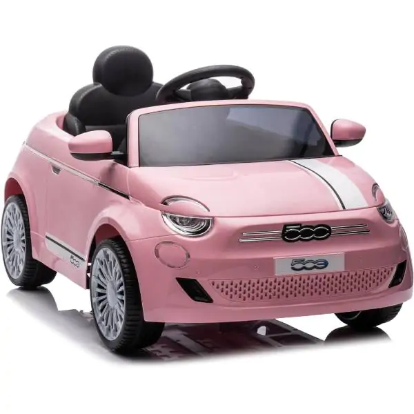 Dečiji auto na baterije FIAT 500 sa daljinskim 237 roze