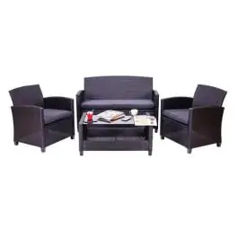 Baštenski set od ratana sa jastucima 5cm Liria