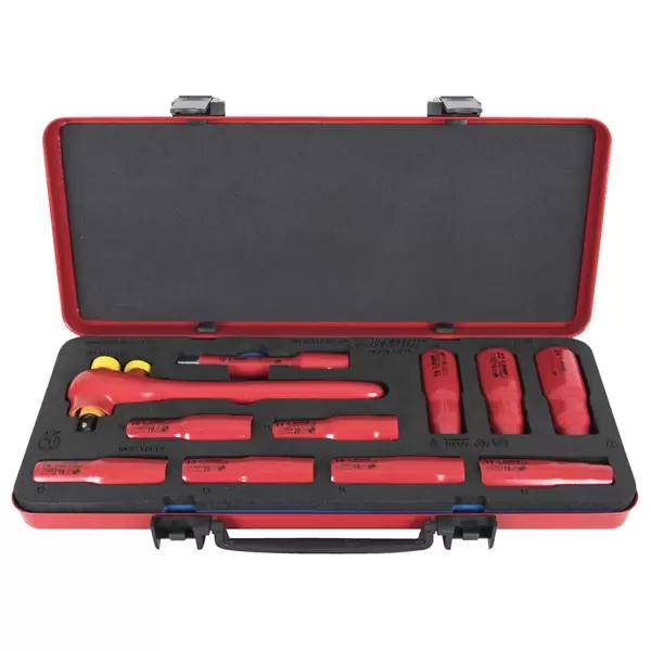 Set nasadnih izolovanih ključeva VDE 1/2" 190VDE12P11L Unior