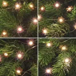 Lampice za jelku sa 20 toplo belih mikro LED dioda HOME