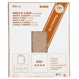 KWB 49840240 Fin brusni papir list (drvo-lak) GR240, 230x280, za finu obradu