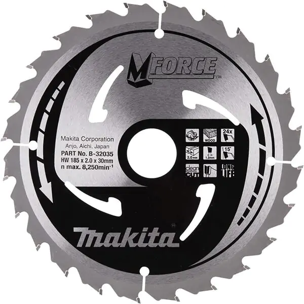 Makita list testere za drvo 185x30x24z MForce