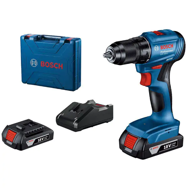 Bosch GSR 185-Li Akumulatorska bušilica - odvrtač 18V, 2x2,0 Ah + kofer 06019K3000 - proizvod na akciji