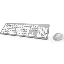 Hama KMW-700 bežični set tastatura + miš srebrno/beli