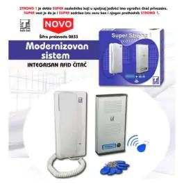 Žični interfon sa RFID čitačem SUPER STRONG 1 Teh-Tel