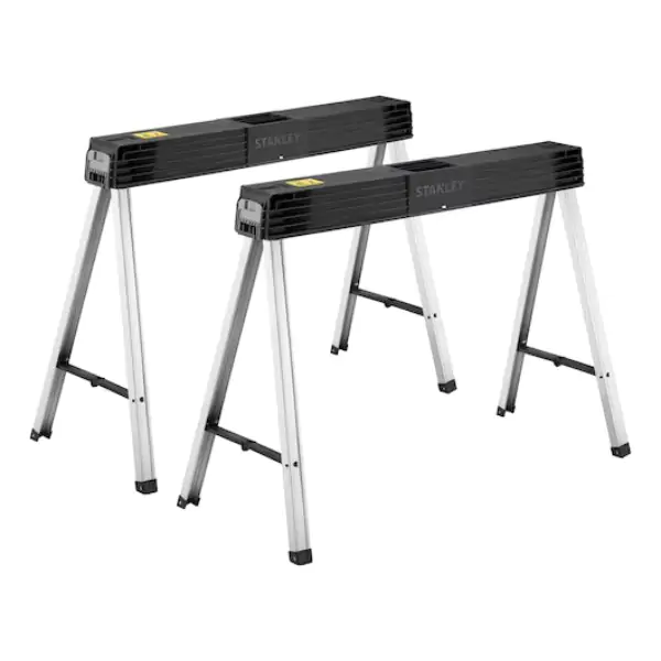 Stanley 1-97-475 sklopivi metalni konj za testere (par), 340 kg Maks. Kapacitet - proizvod na akciji
