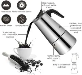 Džezva za espreso kafu 200ml MR1660-4 Maestro