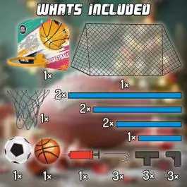 Fudbalski go sa obručem za košarku 2u1 XW Sports