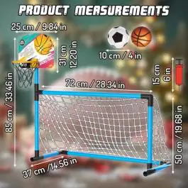 Fudbalski go sa obručem za košarku 2u1 XW Sports