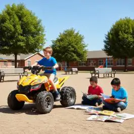 Dečiji bagi QUAD 128 žuti