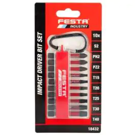 FESTA Set od 10 komada Bitova PH-PZ-TORX S2 1/4" 50mm