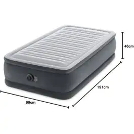 Intex vazdušni krevet sa ugradjenom pumpom 99x191x46cm 64412ND Twin Deluxe