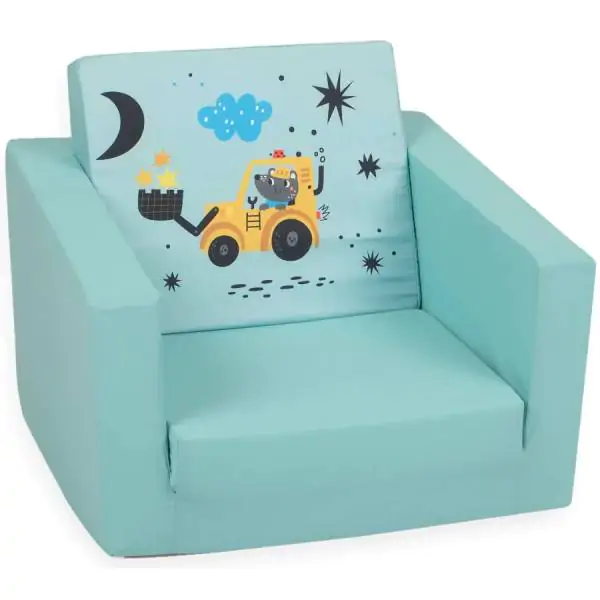 Dečija fotelja na rasklapanje Bager