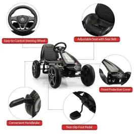 Formula na pedale za decu Mercedes crna