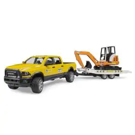 Bruder Džip RAM 2500 sa prikolicom i Rovokopačem