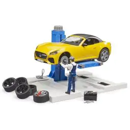 Bruder auto servis set sa figurama Roadster