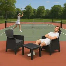 Baštenski set Akita sto + 2 stolice