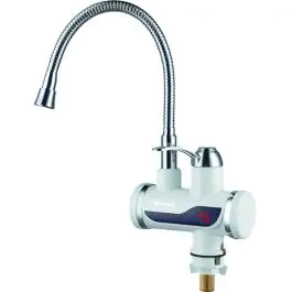 Slavina sa grejačima Rosberg R57100CW montaža na sudoperu 3000W flexi bela