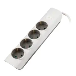 Produžni sa 4 mesta 1.4m 1.5mm2 + prekidač sivi Prosto