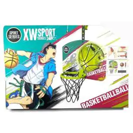 Koš tabla sa loptom, obručem i mrežicom 24 cm