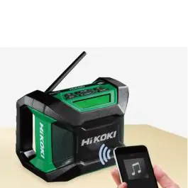 Hikoki UR18DA-W4Z akumulatorski radio 18V – Bluetooth, FM/DAB+, bez baterije i punjača