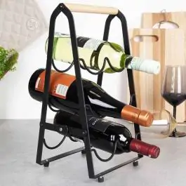 Stalak za vino za 6 flaša 21 x 17 x 38 cm