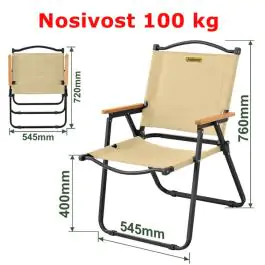 Baštenska stolica na sklapanje 760 x 545 x 400mm