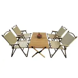 Baštenski sklopivi set sto + 4 stolice Jadever