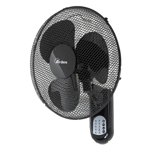 ARDES 5W40R Zidni ventilator 50W sa daljinskim upravljačem i tajmerom crni - proizvod na akciji