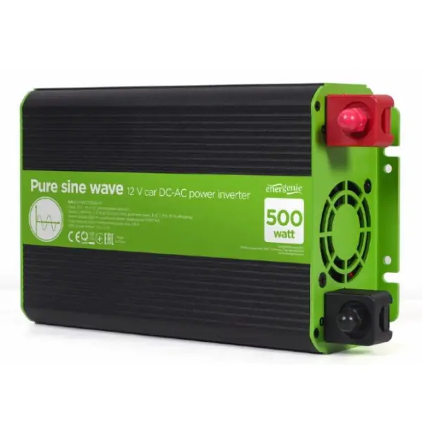 Čist sinusni auto inverter DC/AC 500W + USB port EG-PWC-PS500-01 Gembird