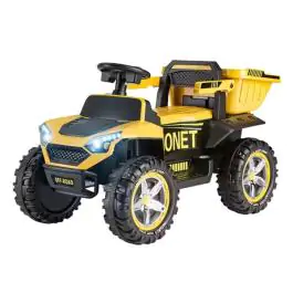 2214 Dečiji Kamion sa prikolicom na akumulator žuti