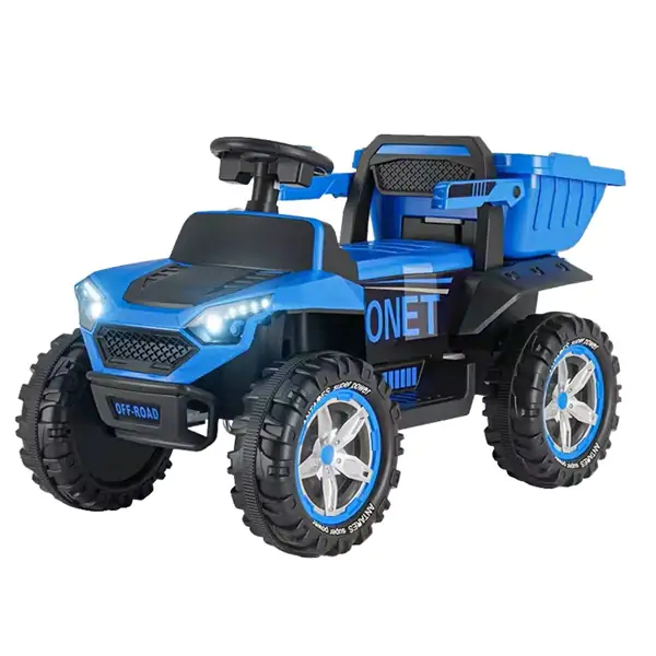 2214 Dečiji Kamion sa prikolicom na akumulator plavi